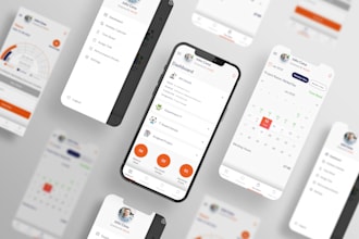 design mobile app UI UX design, wireframe figma prototype
