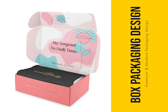 do modern product box packaging design