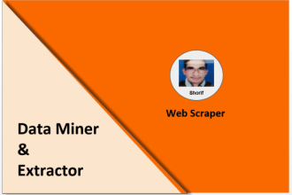 do web scraping, data mining, data collection