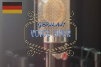 record your german voice over or audiobook