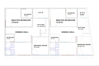 make professional 2d and 3d architectural cad drawings and project modeling