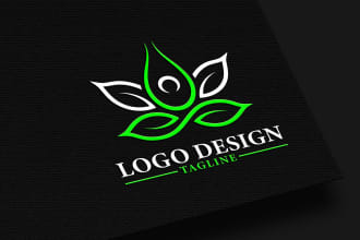 do health fitness nutrition medical meditation yoga logo