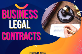 review and or draft business and legal contracts