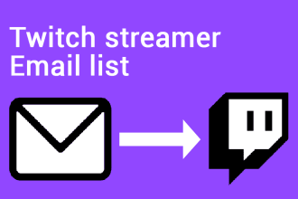build you a twitch streamer email list