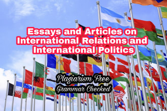 write on international relations and international affairs