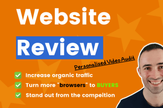 audit your website or landing page for SEO, cro and UX