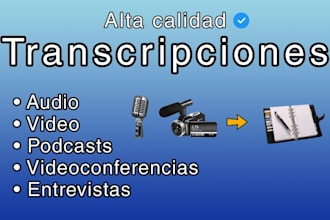 transcribir textos en español e inglés