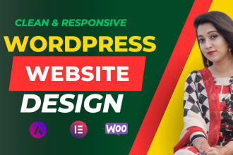 design, customize, fix elementor wordpress website with elementor pro and astra