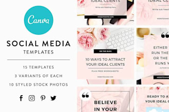 create canva templates for a stunning instagram feed