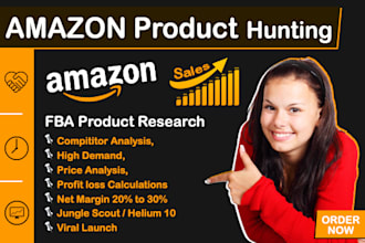 amazon PPC setup, keywords research, product research