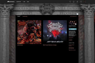 make your bandcamp header with links