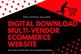 create multi vendor ecommerce website for digital downloads
