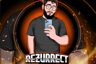 make custom gaming, youtube, twitch and esports gaming logo