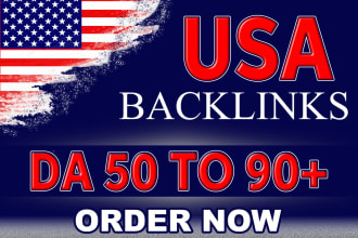 do 100 USA backlinks dofollow with high da pa DR tf cf