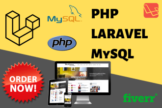 develop your website in PHP, laravel, or API integration