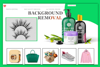 do professional photoshop editing and background removal