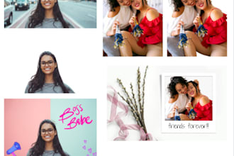 remove bg and create a graphic design for your social media