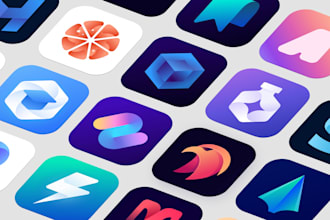 design a modern app icon logo