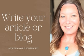 write an article as a seasoned journalist