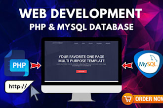 develop custom php website or web application