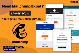 do mailchimp template newsletter automation landing page