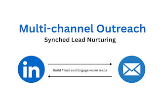 multichannel outreach, linkedin and email, to generate leads