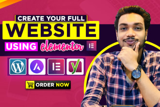 be your wordpress elementor expert for elementor website by elementor pro