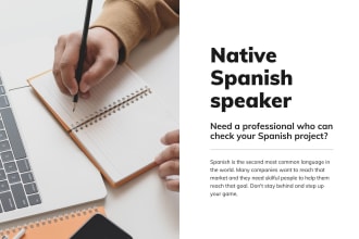 proofread and edit your essays and any spanish language writing