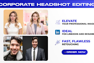 retouch your headshot photo for linkedin social media and CV