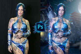 edit and retouch premium fine art cosplay editing in photoshop