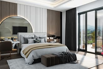 do realistic 3d interior rendering or cgi of property