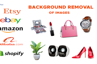 do remove,white background or any  editing of shopify amazon ecommerce products