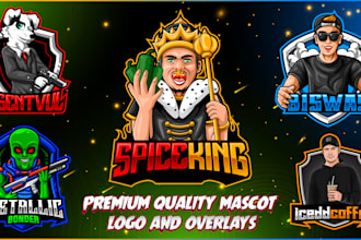 craft unique twitch logo and twitch overlays