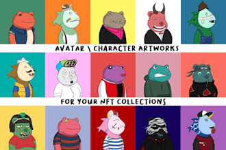 create avatar character artworks for your nft collections
