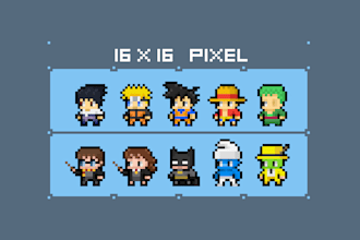 create a chibi pixel art character