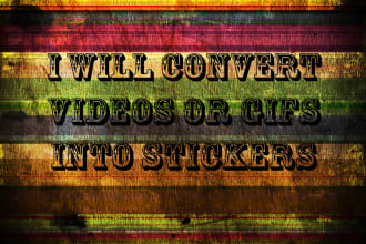 convert video or GIF into stickers