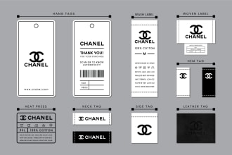 design clothing label, hang tag, neck label, clothing tag