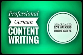 write the ai free german content you need