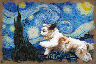 make van gogh style oil painting portrait for you