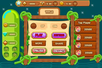 create custom games graphics design and UI for your game