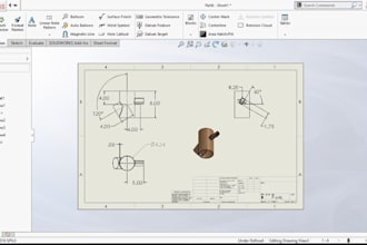 design 2d and 3d drawing with solidworks and autocad