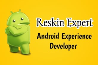reskin any codecanyon app reskin android app
