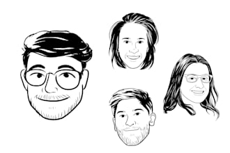 draw minimalist icon portrait illustration