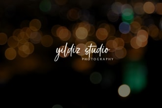 design unique fashion watermark or handwritten photography signature logo