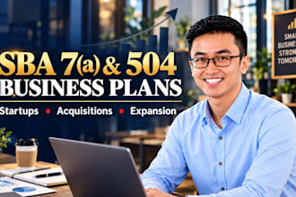 prepare a lender ready sba 7a or 504 business plan