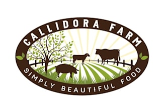 do agriculture farm lawn care landscape irrigation garden logo design