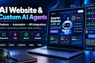 build an ai powered website and custom ai agents