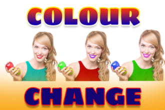 change color and color correction of any image and photo edit
