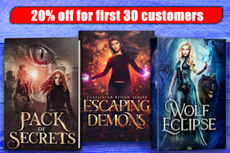 do ebook cover, fantasy bookcover, kdp cover within 12 hours