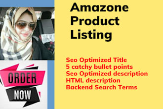 write a professional  product listing and description